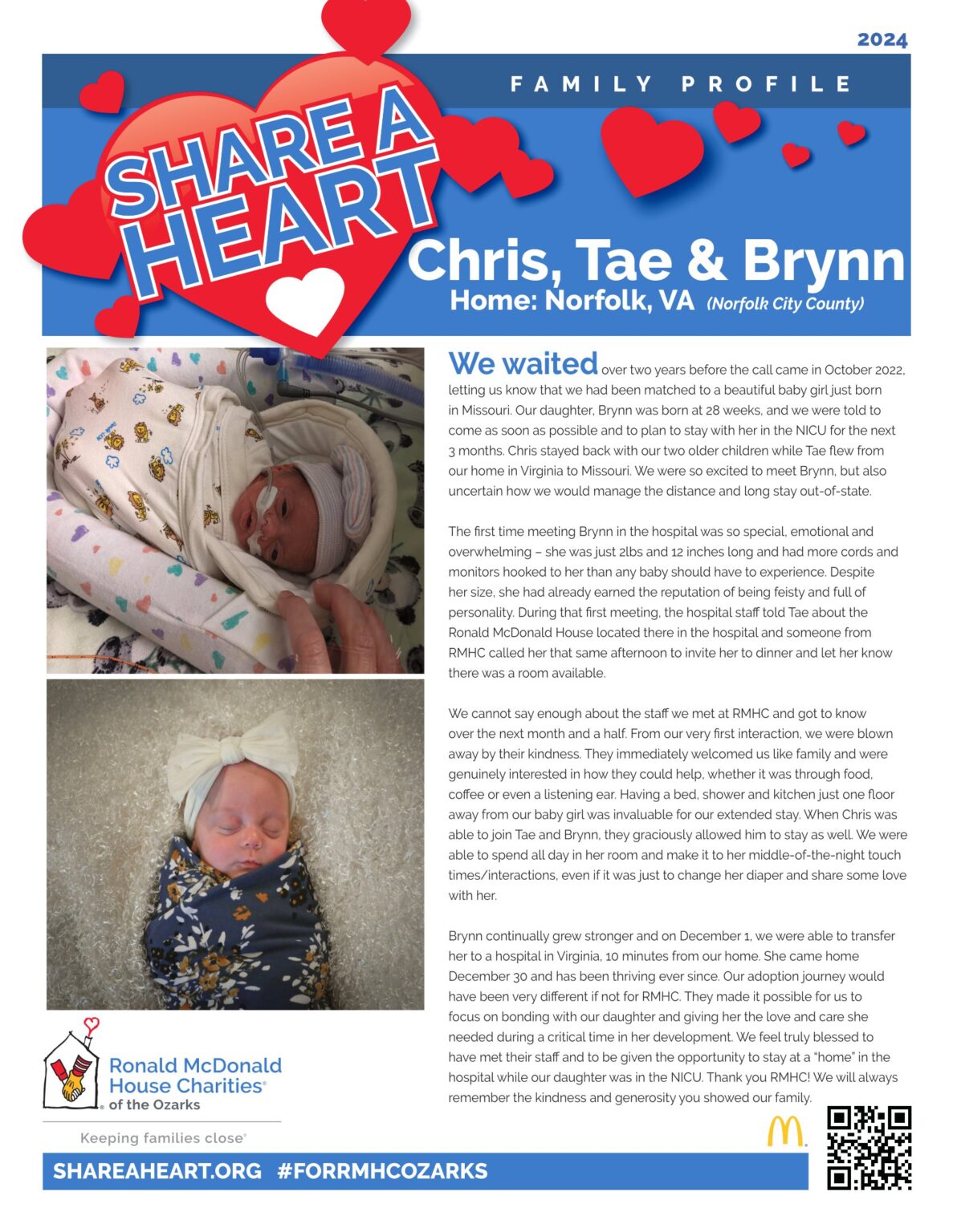 RMHC | Ronald McDonald House Charities of the Ozarks, Inc.